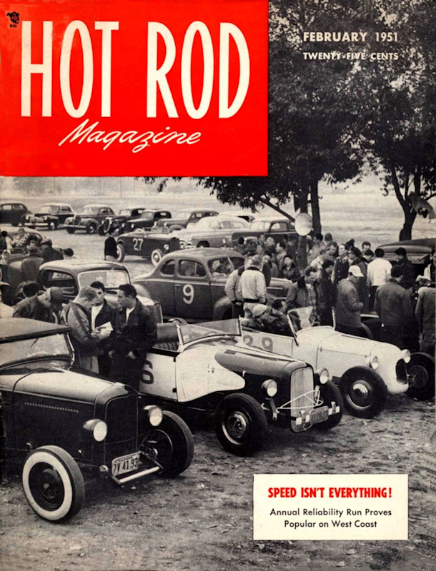 Hot Rod Feb February 1951 