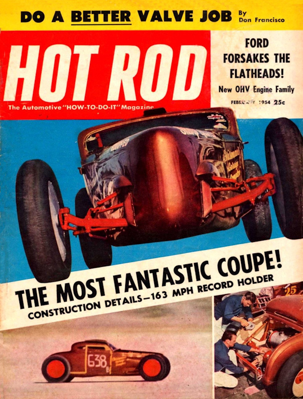 Hot Rod Feb February 1954 