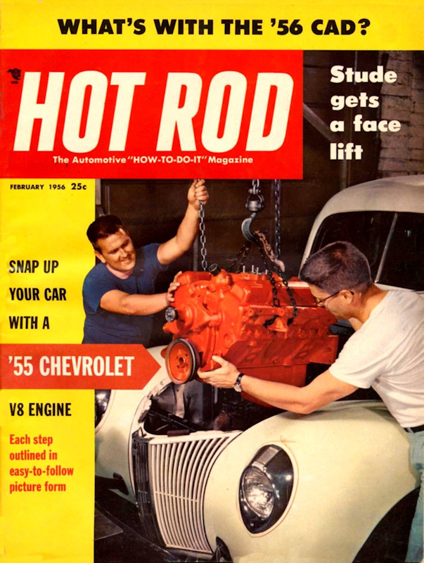 Hot Rod Feb February 1956 