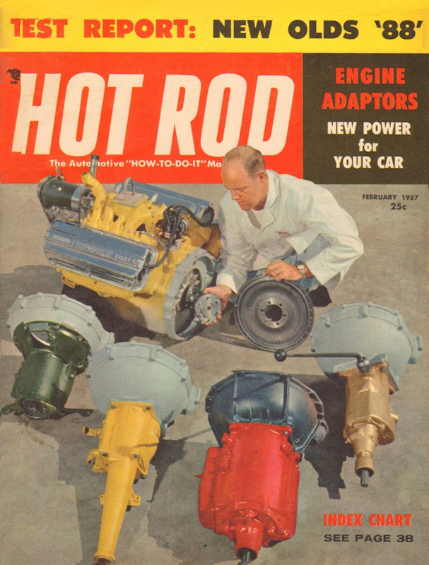 Hot Rod Feb February 1957 