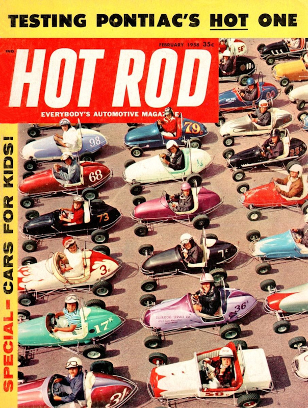 Hot Rod Feb February 1958 