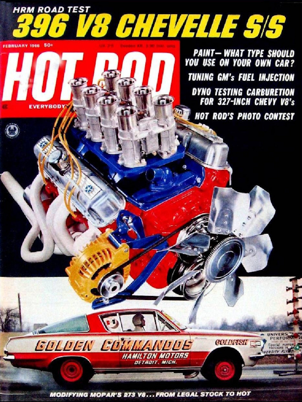 Hot Rod Feb February 1966 