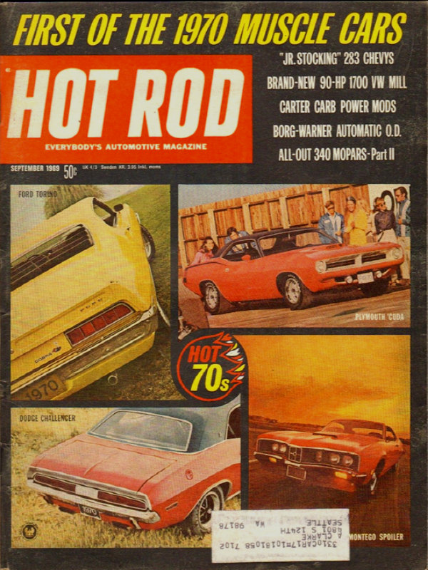 Hot Rod Sept September 1969