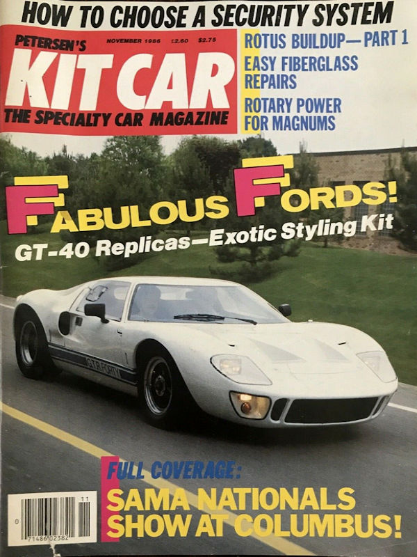Kit Car Nov November 1986