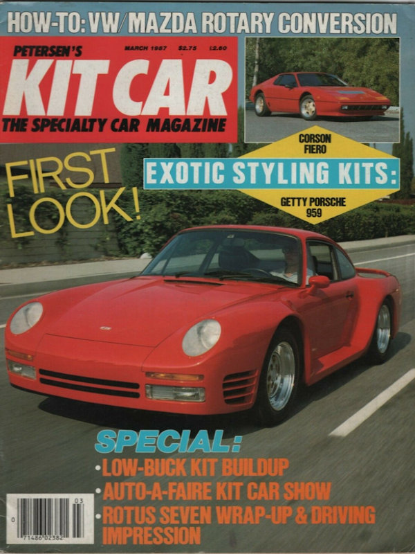 Kit Car Mar March 1987 