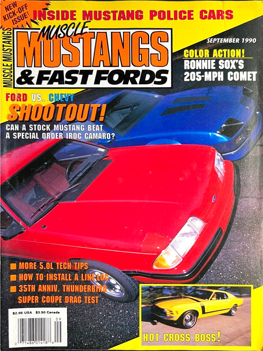 Muscle Mustangs Fast Fords Sept September 1990 Volume 3 No 3