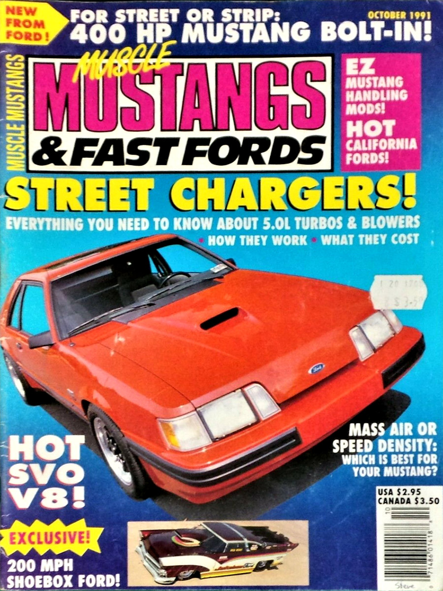 Muscle Mustangs Fast Fords Oct October 1991 
