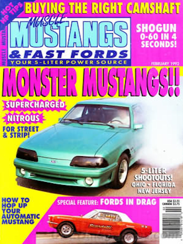 Muscle Mustangs Fast Fords Feb February 1992 