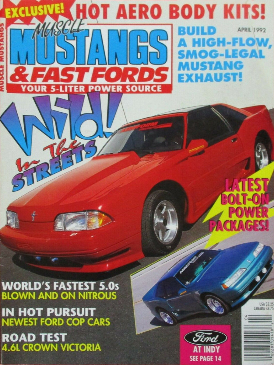 Muscle Mustangs Fast Fords Apr April 1992 