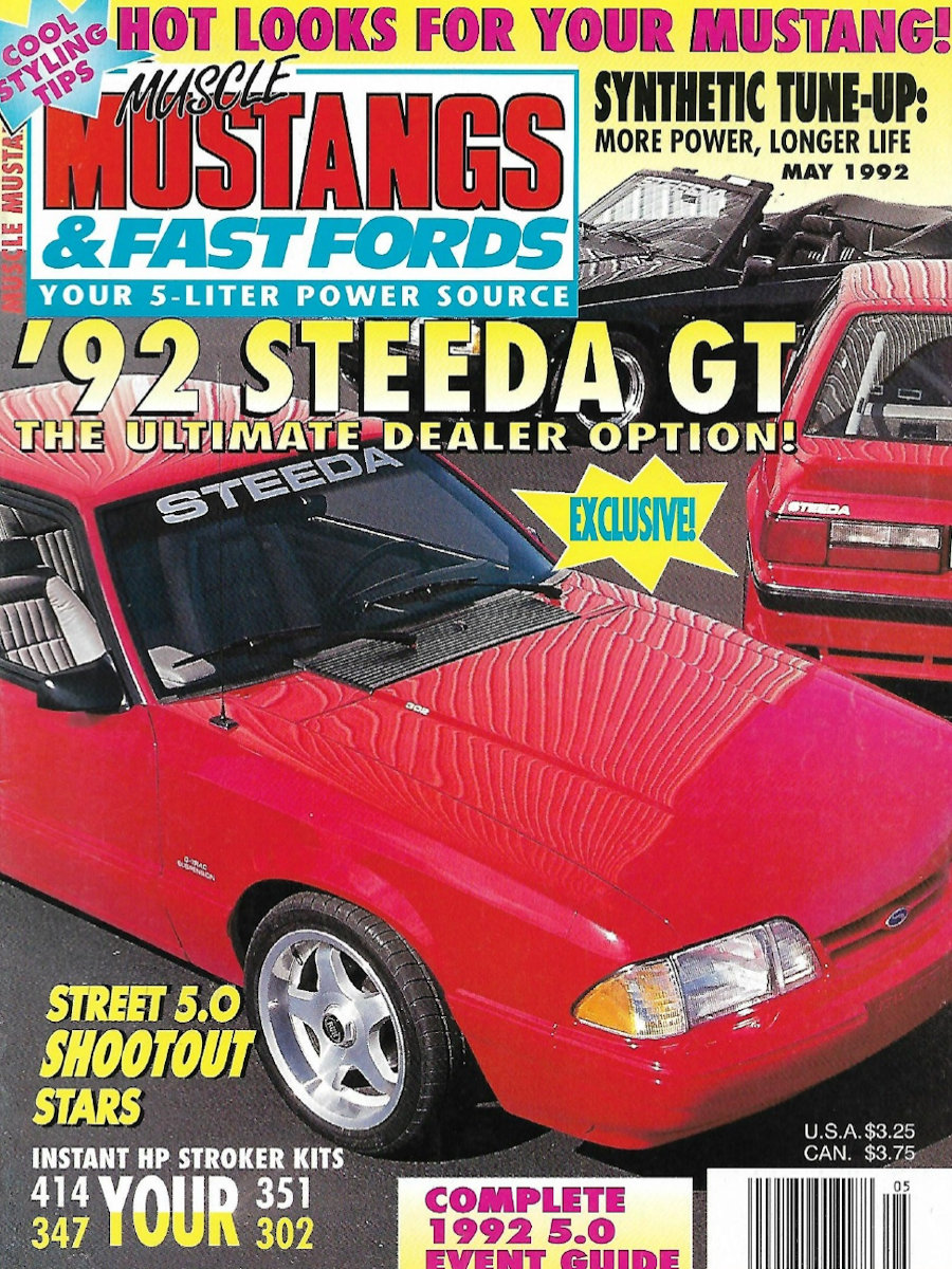 Muscle Mustangs Fast Fords May 1992 