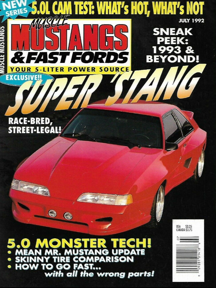 Muscle Mustangs Fast Fords July 1992 
