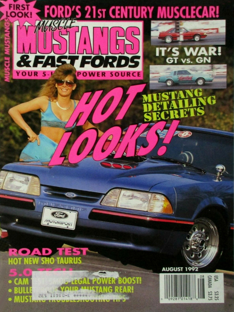 Muscle Mustangs Fast Fords Aug August 1992 