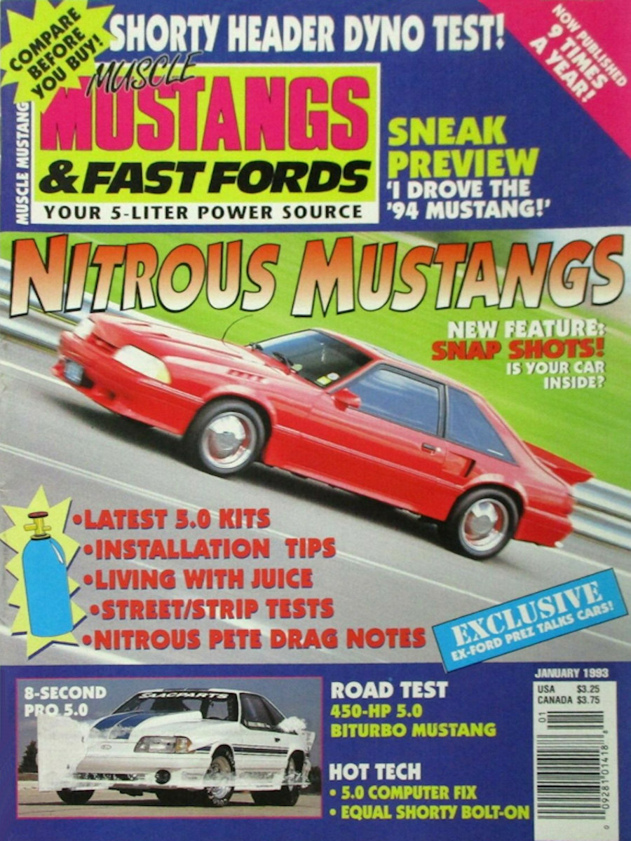 Muscle Mustangs Fast Fords Jan January 1993 