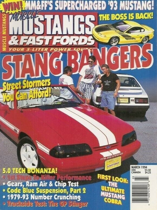 Muscle Mustangs Fast Fords Mar March 1994 