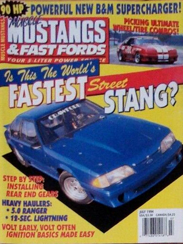Muscle Mustangs Fast Fords July 1994 