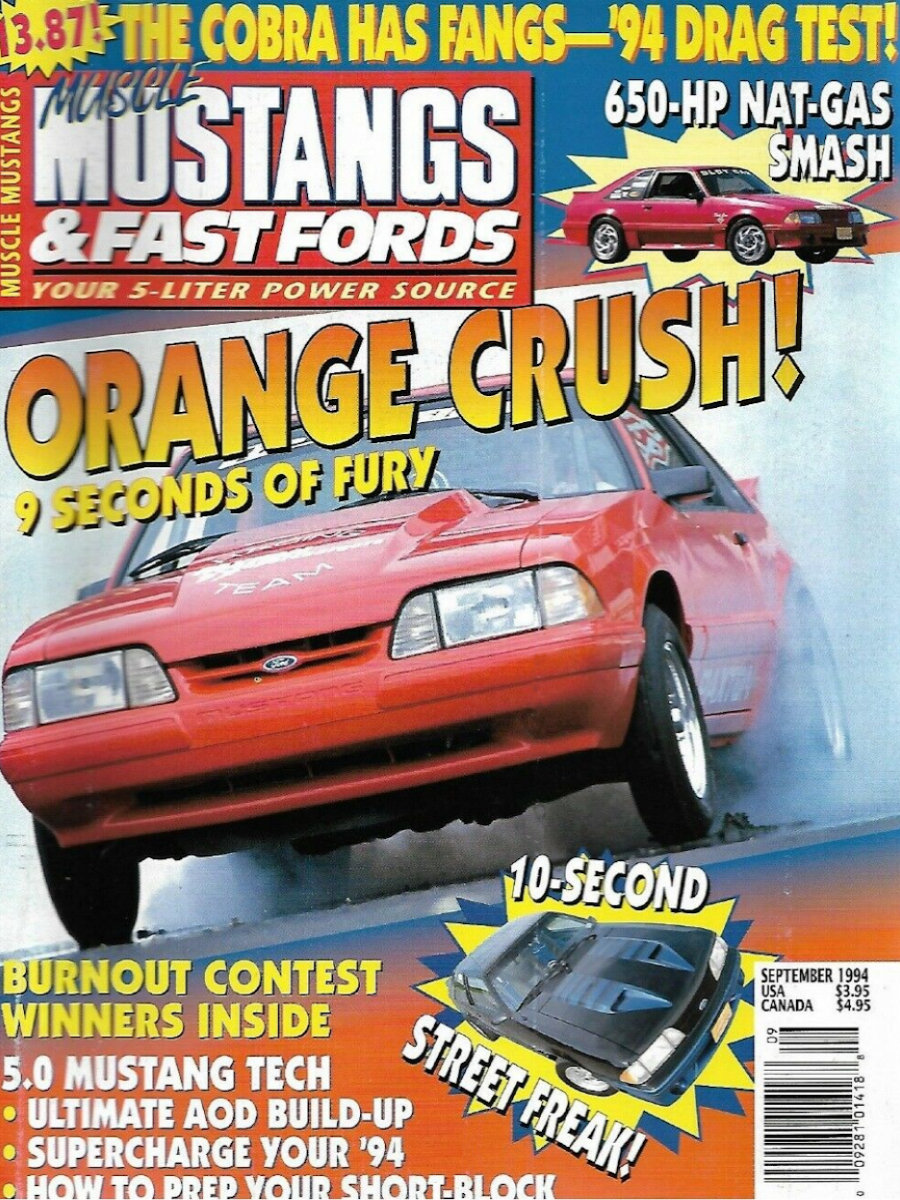 Muscle Mustangs Fast Fords Sept September 1994 