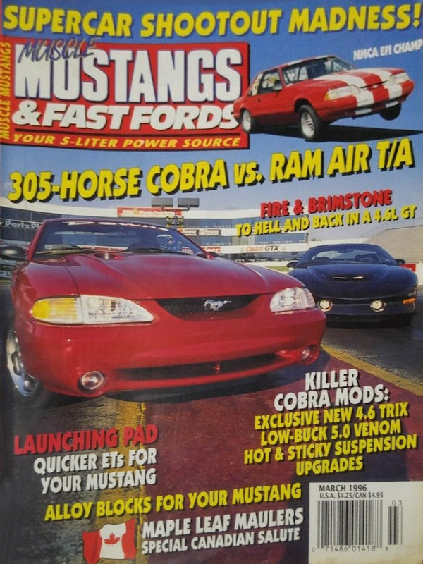 Muscle Mustangs Fast Fords Mar March 1996 