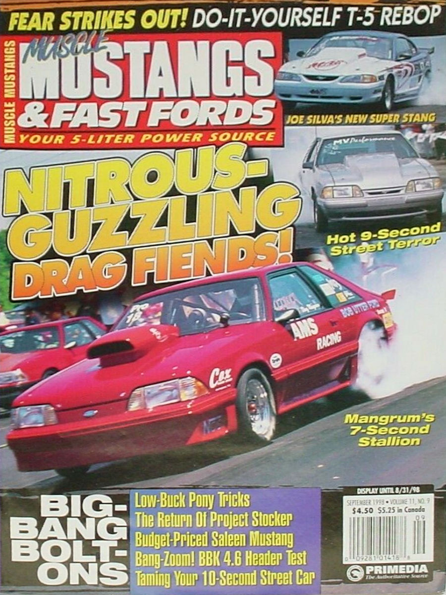 Muscle Mustangs Fast Fords Sept September 1998 