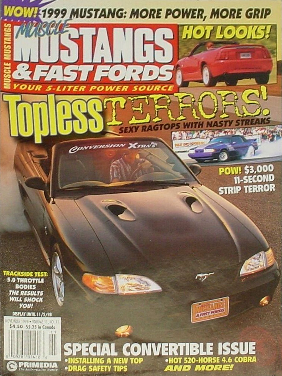 Muscle Mustangs Fast Fords Nov November 1998 