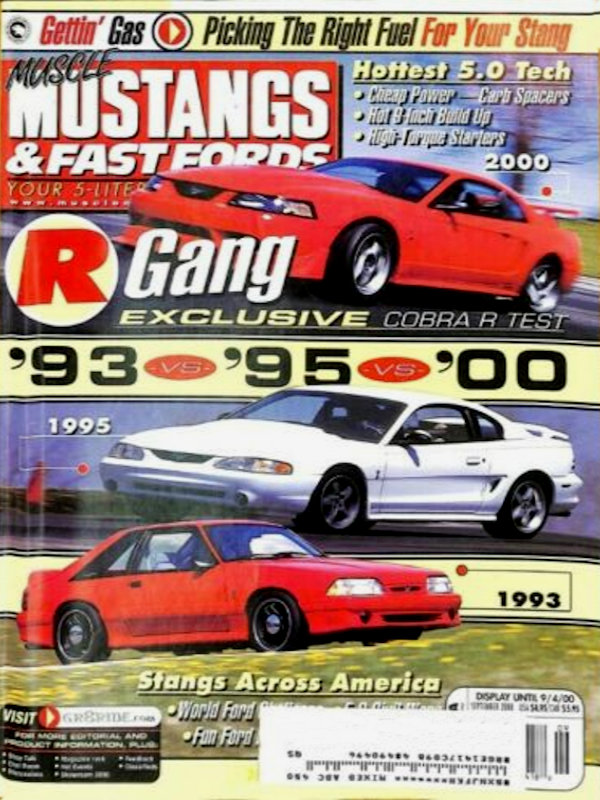 Muscle Mustangs Fast Fords Sept September 2000 