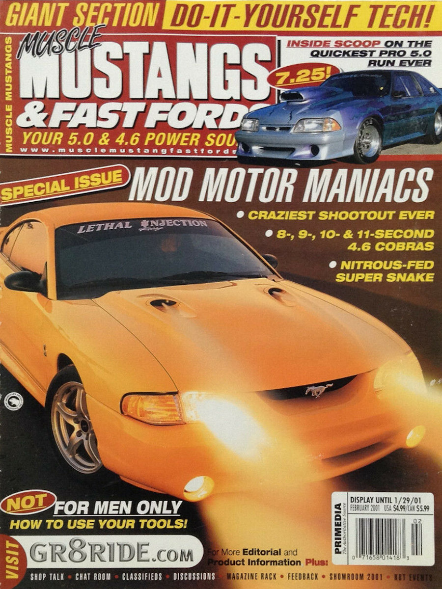 Muscle Mustangs Fast Fords Feb February 2001