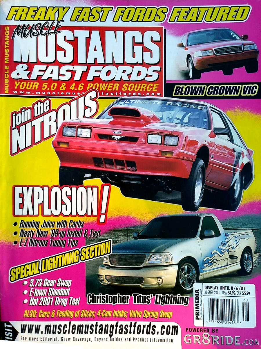 Muscle Mustangs Fast Fords Aug August 2001