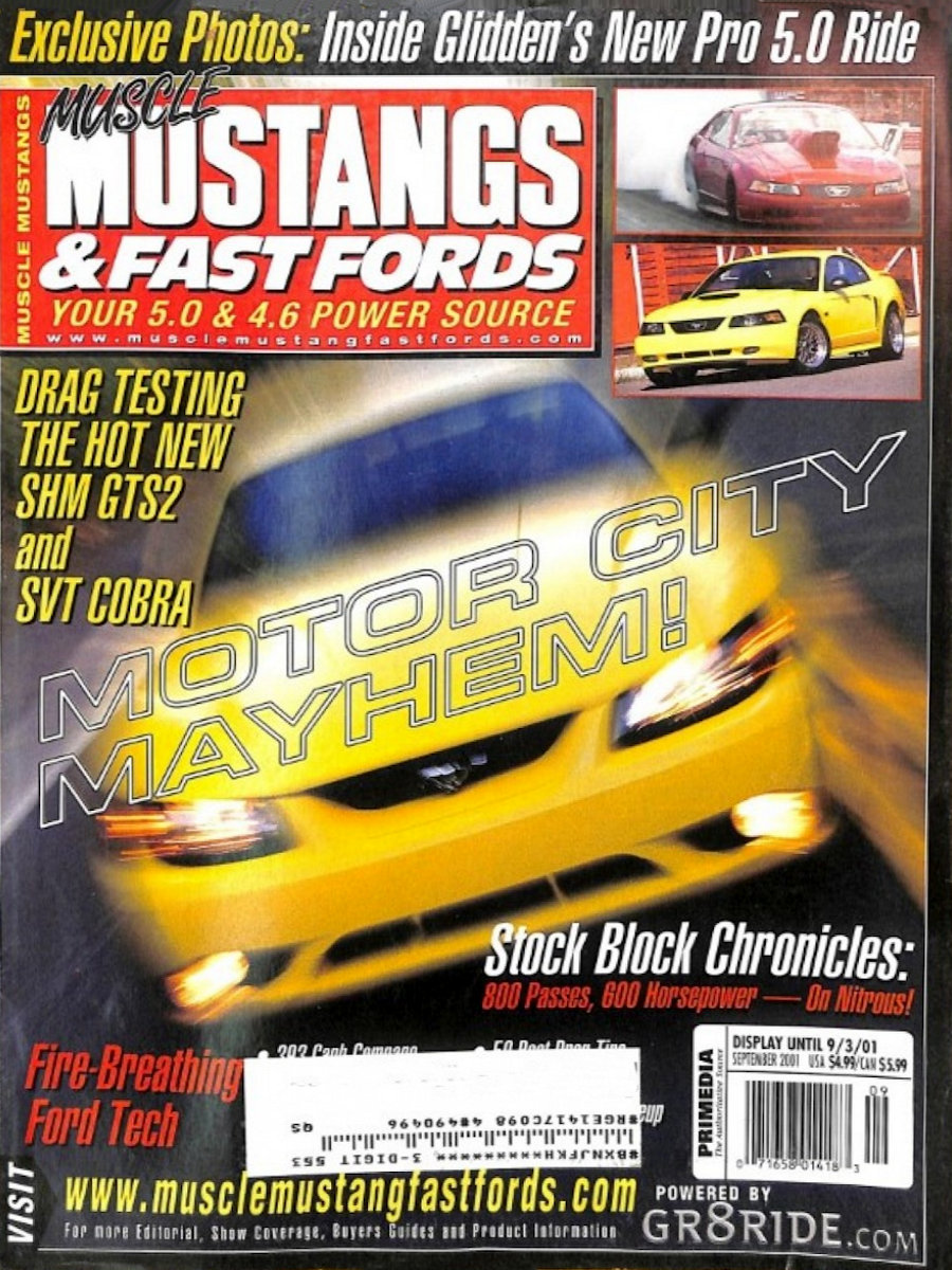 Muscle Mustangs Fast Fords Sept September 2001