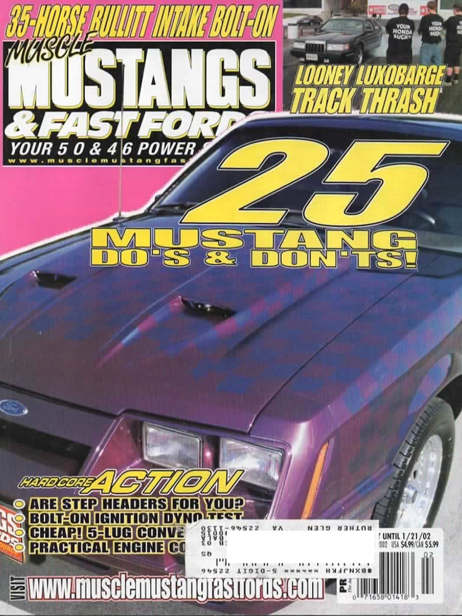 Muscle Mustangs Fast Fords Feb February 2002