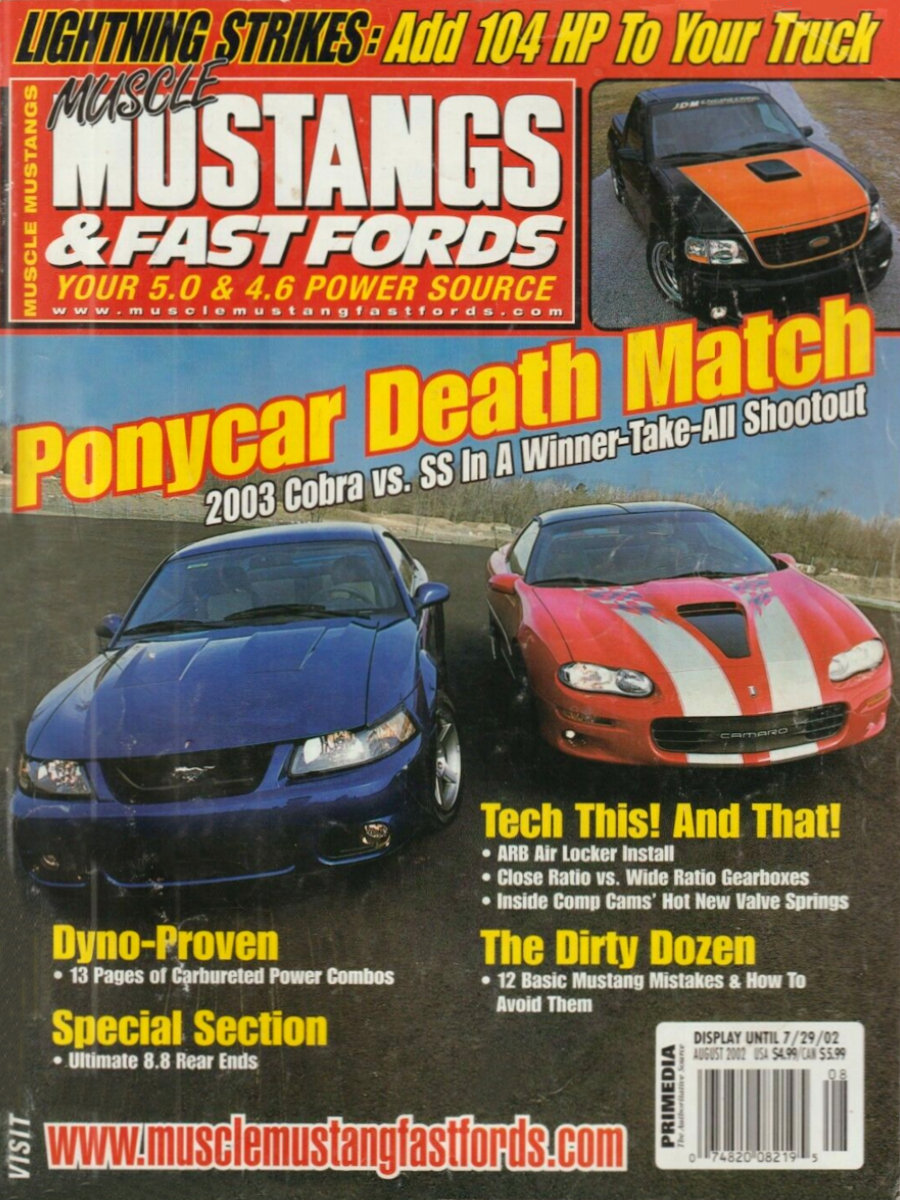 Muscle Mustangs Fast Fords Aug August 2002