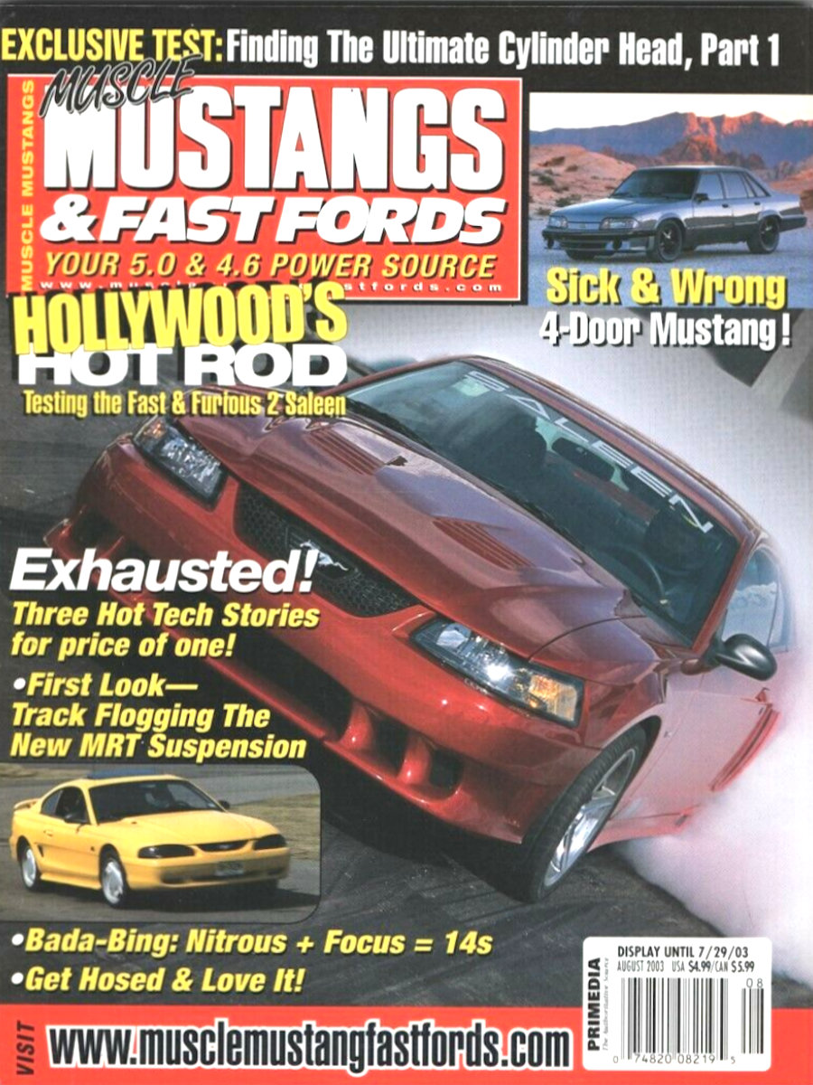 Muscle Mustangs Fast Fords Aug August 2003