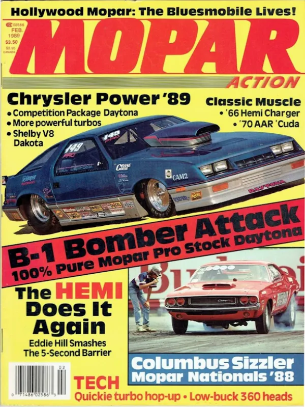 Mopar Action Feb February 1989