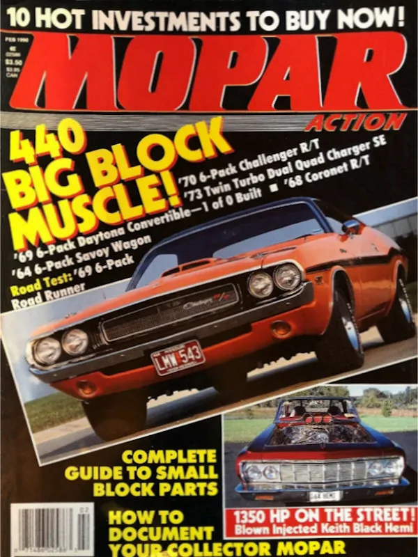 Mopar Action Feb February 1990