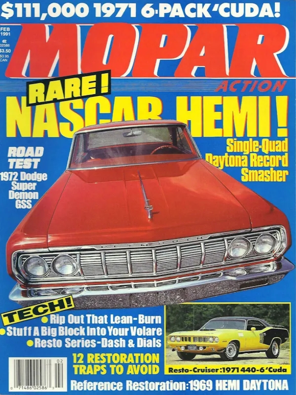 Mopar Action Feb February 1991