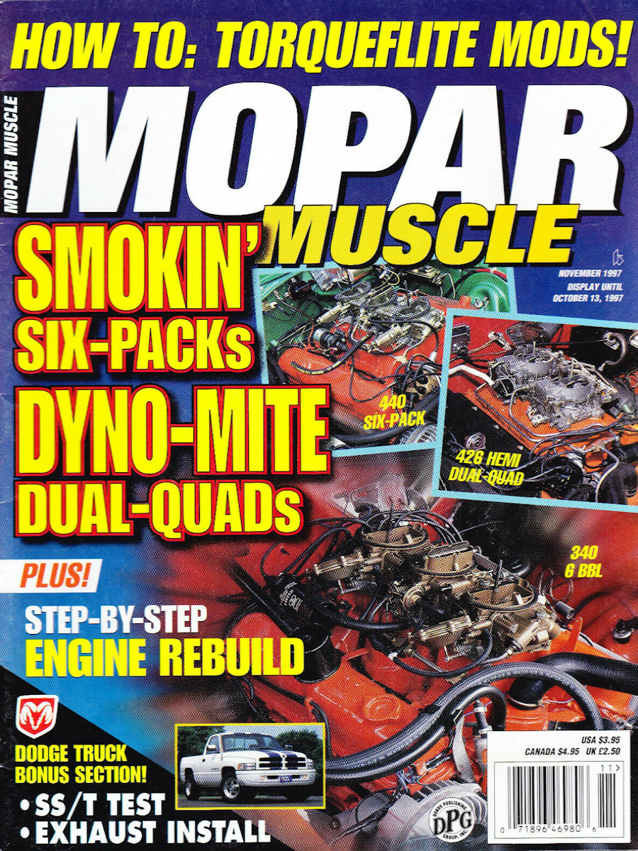 Mopar Muscle Nov November 1997