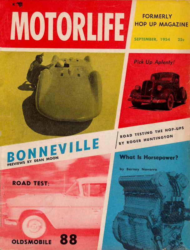 Motor Life Sept September  1954 