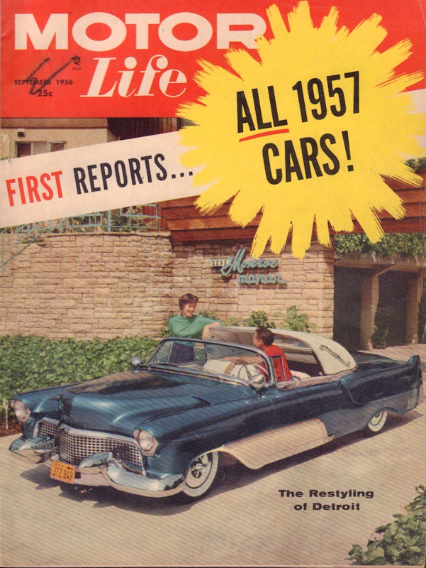 Motor Life Sept September  1956 