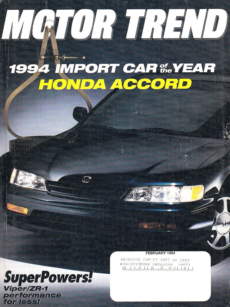 Motor Trend Feb 1994