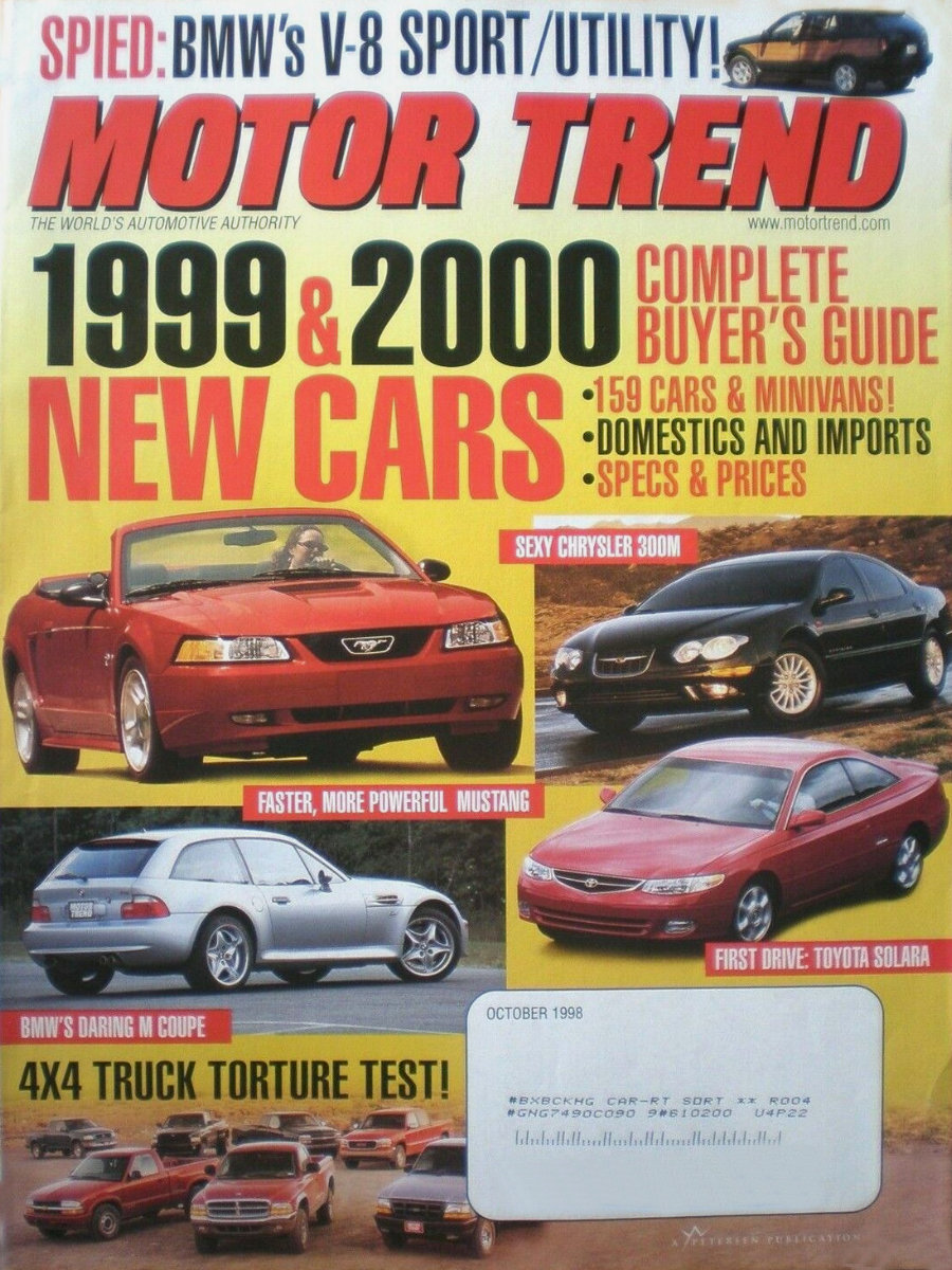 Motor Trend Oct 1998