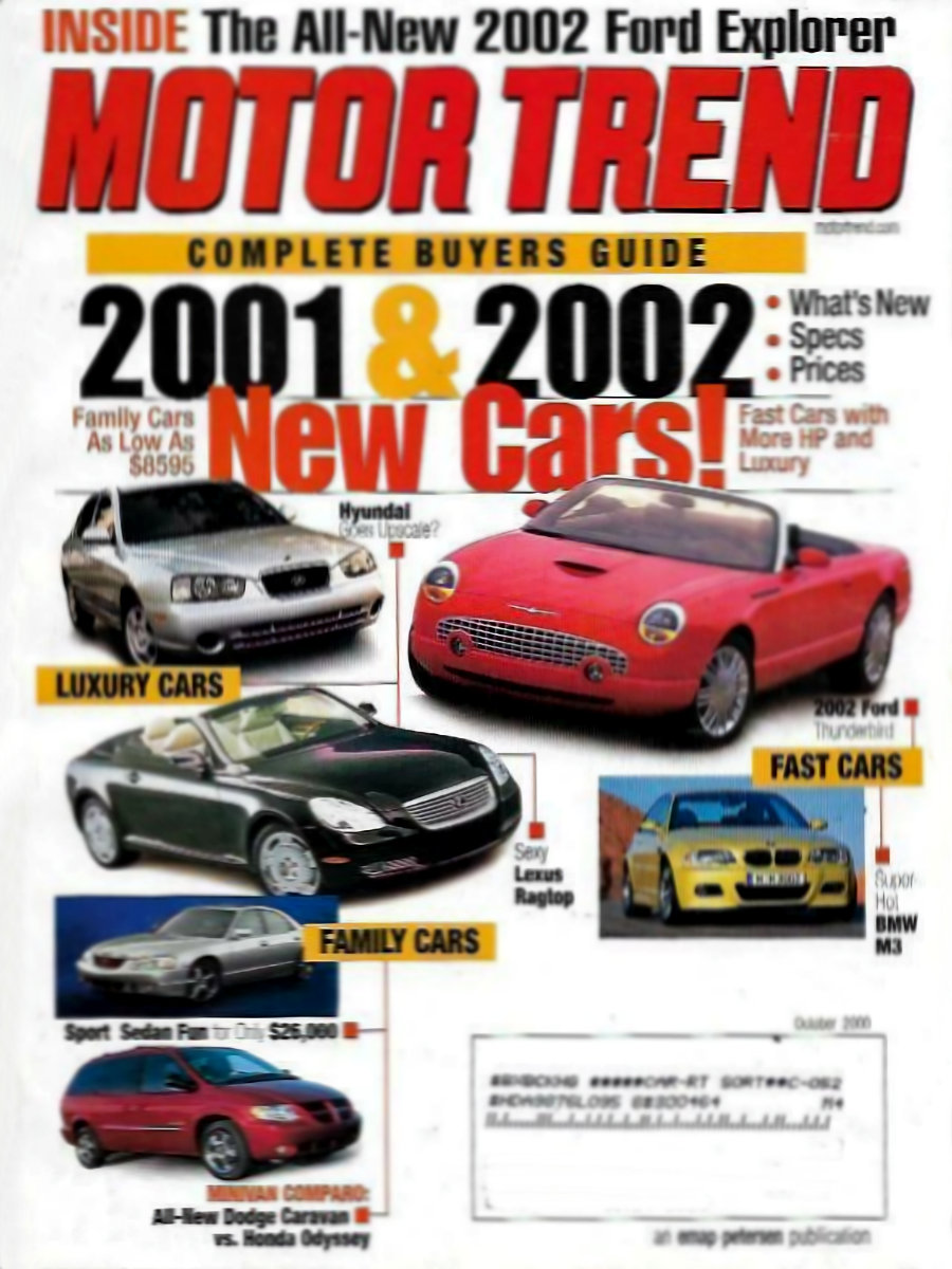 Motor Trend Oct 2000