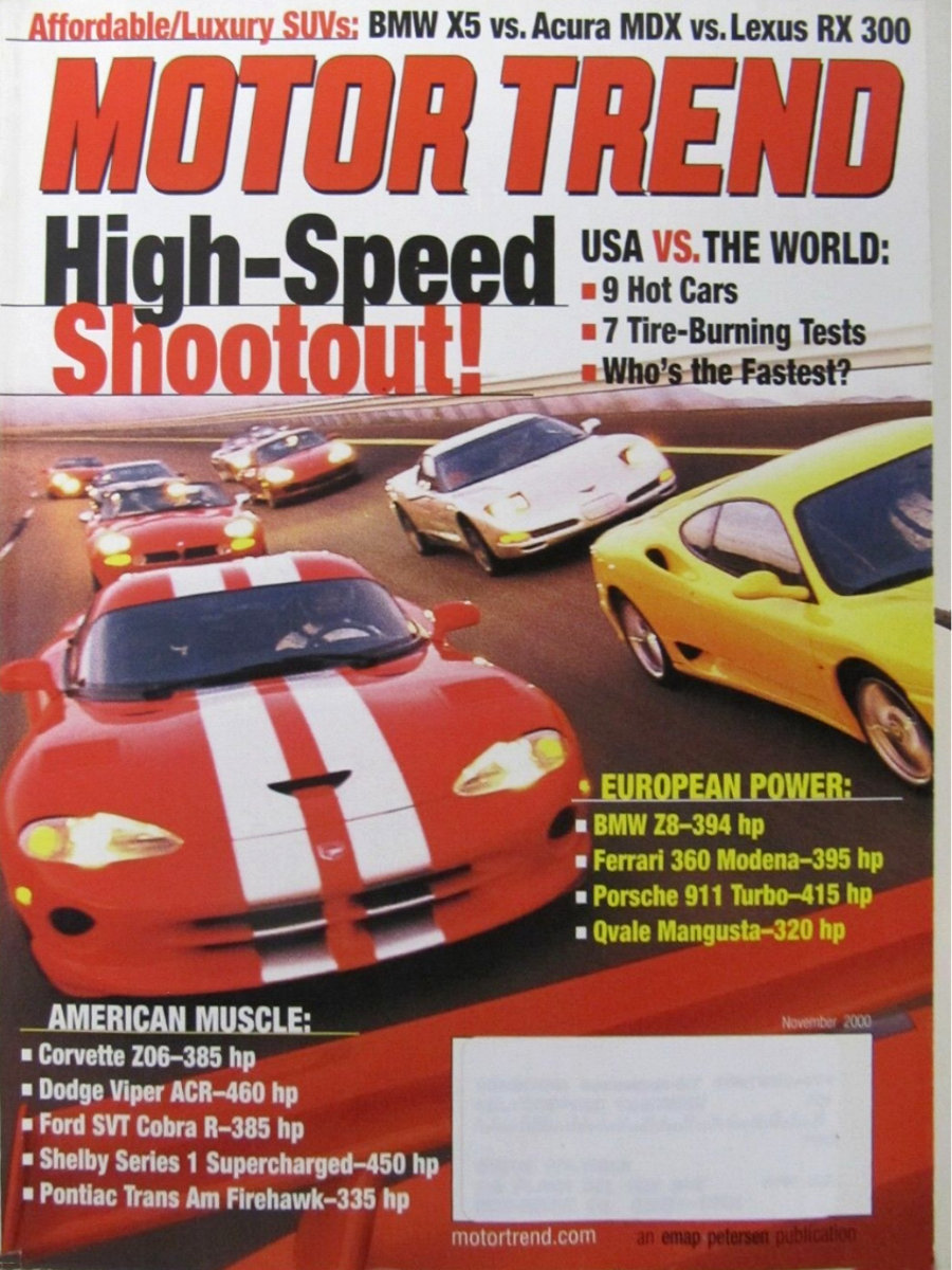 Motor Trend Nov 2000