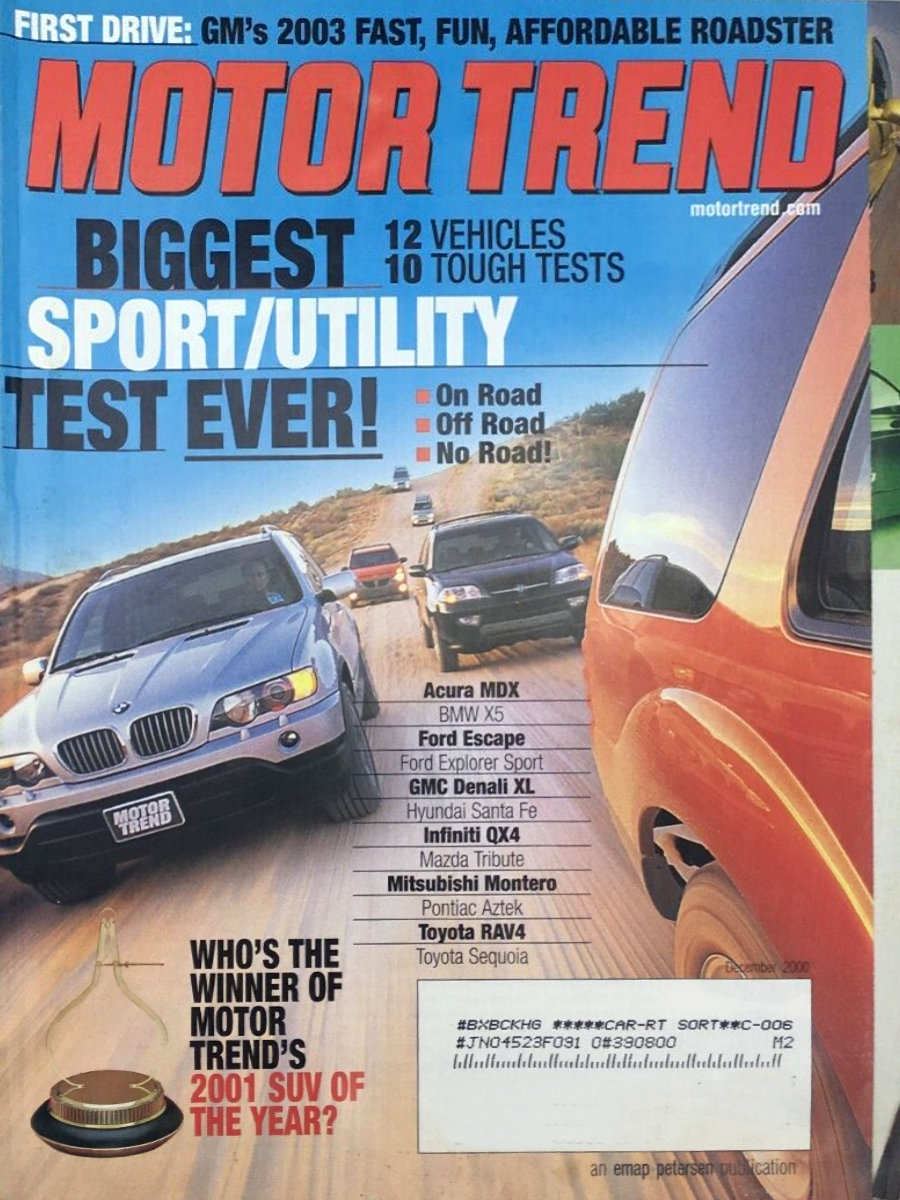 Motor Trend Dec 2000