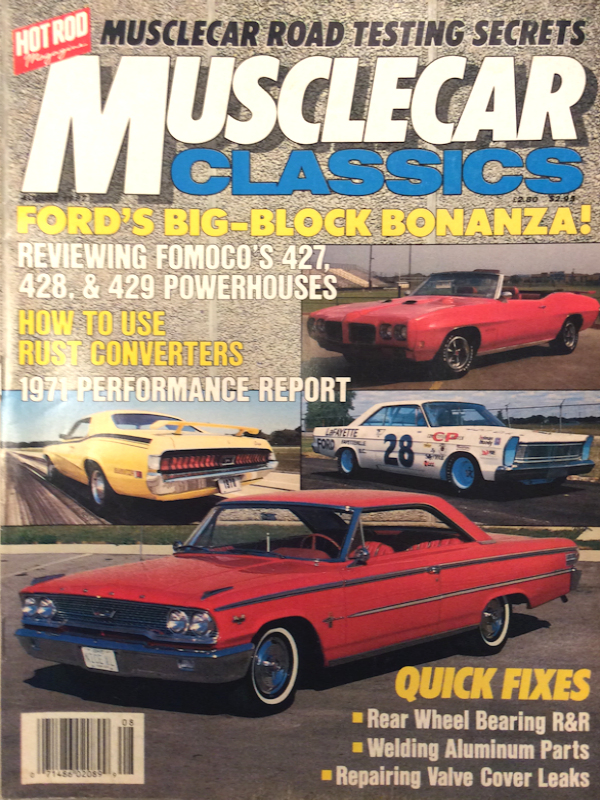 Muscle Car Classics Aug August 1987