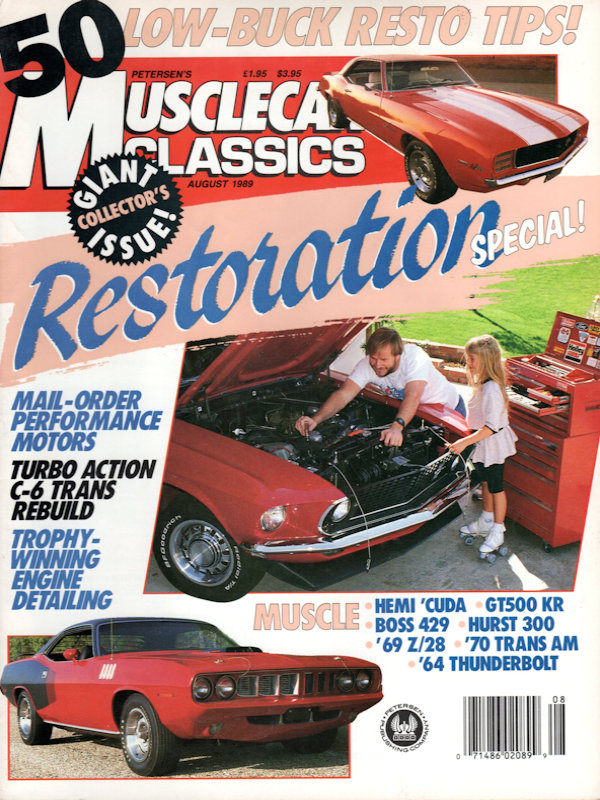 Muscle Car Classics Aug August 1989