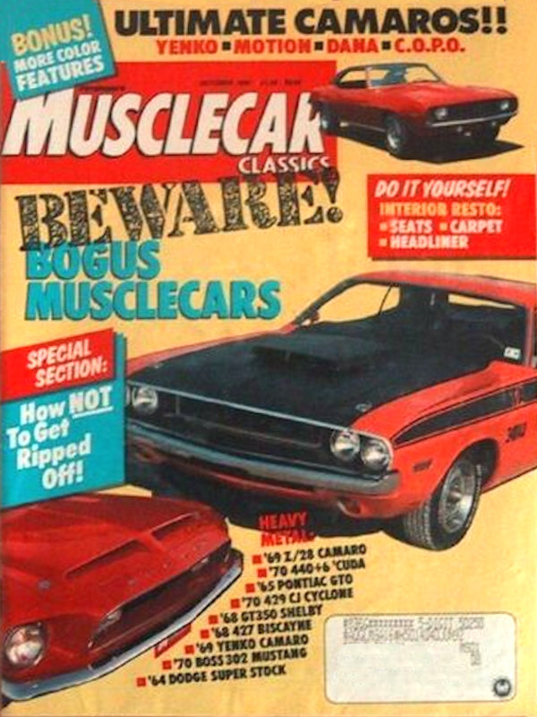 Muscle Car Classics Oct October 1990