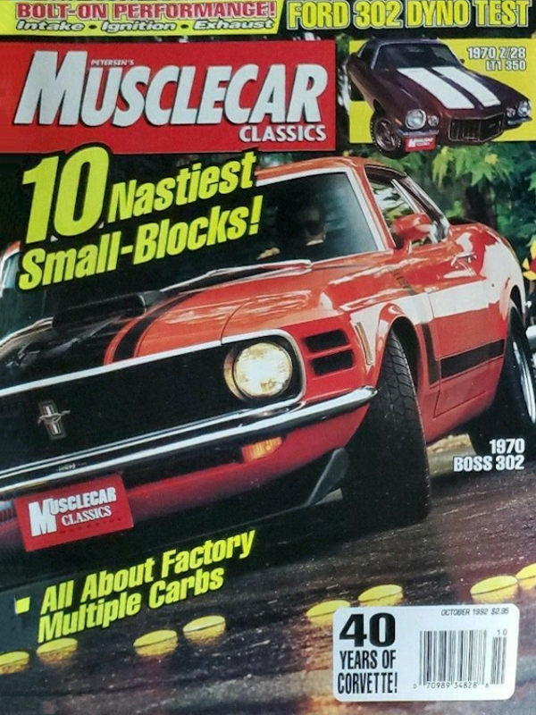 Muscle Car Classics Oct October 1992