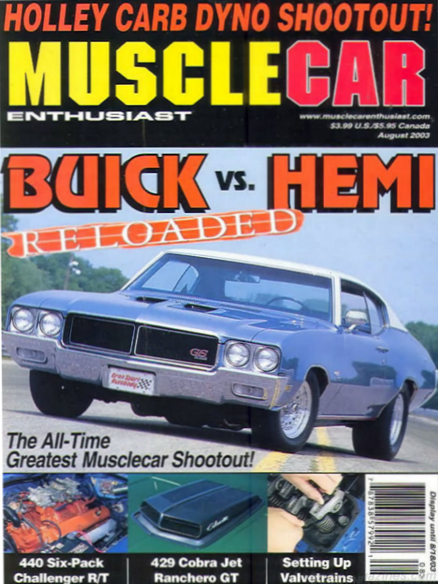 Muscle Car Enthusiast Aug August 2003