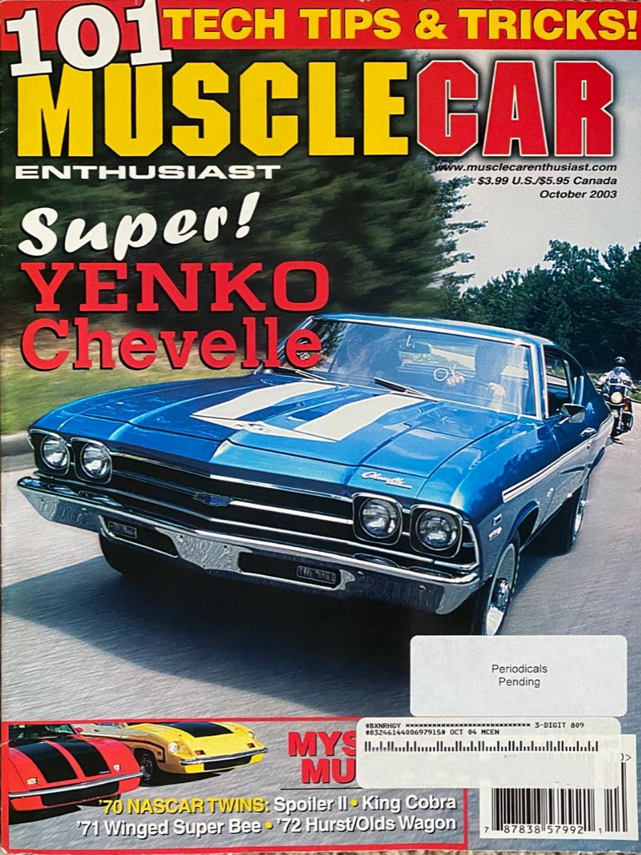 Muscle Car Enthusiast Oct October 2003