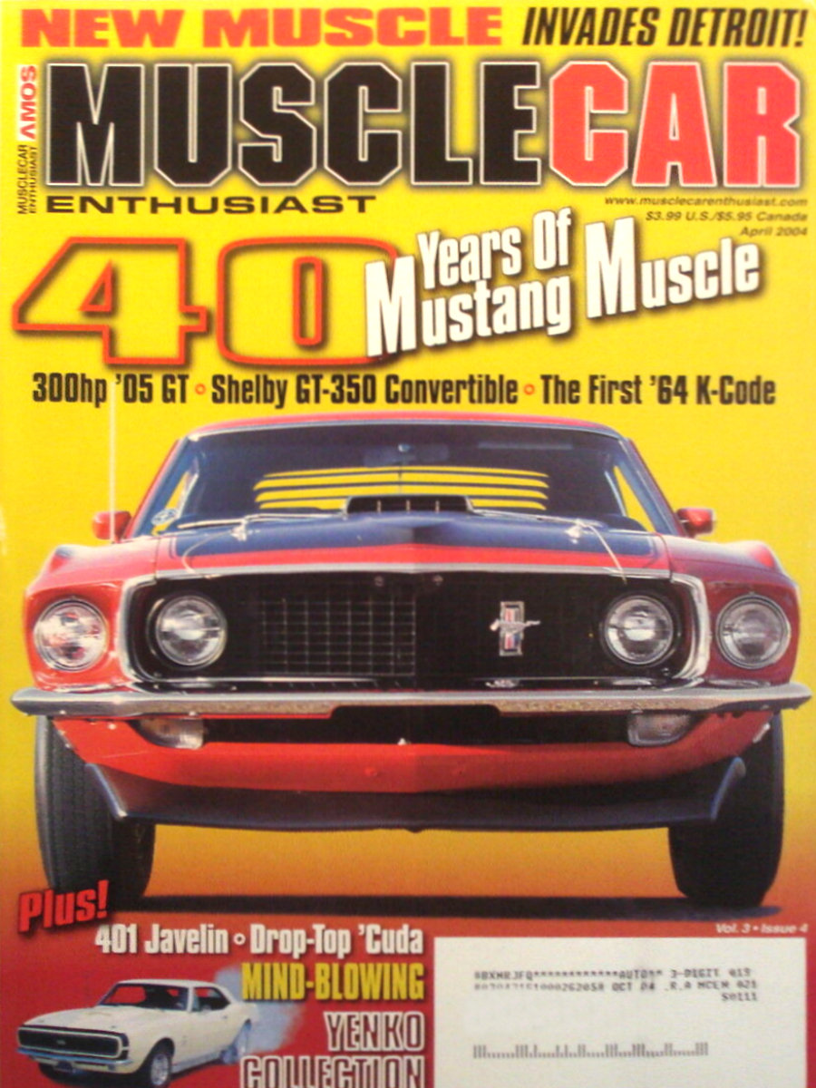 Muscle Car Enthusiast Apr April 2004