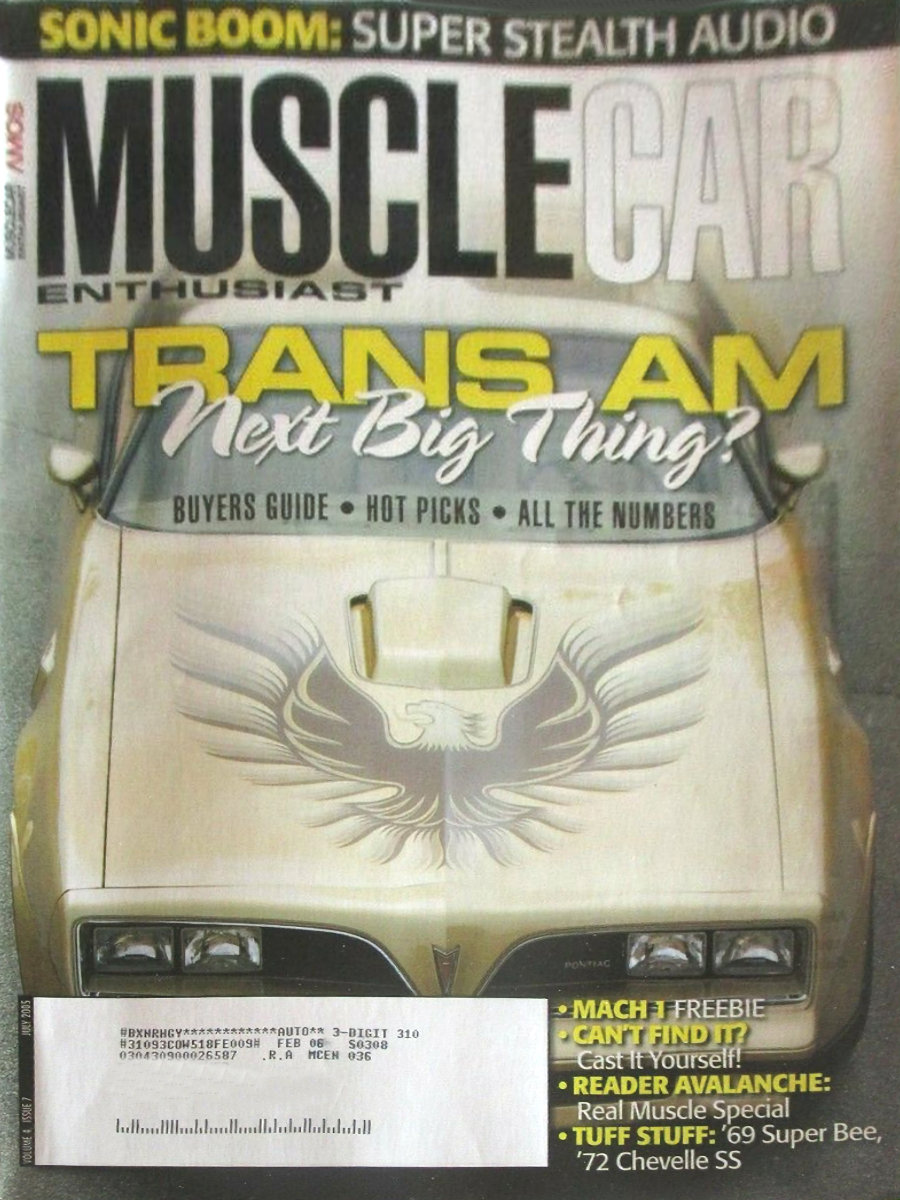 Muscle Car Enthusiast Jul July 2005