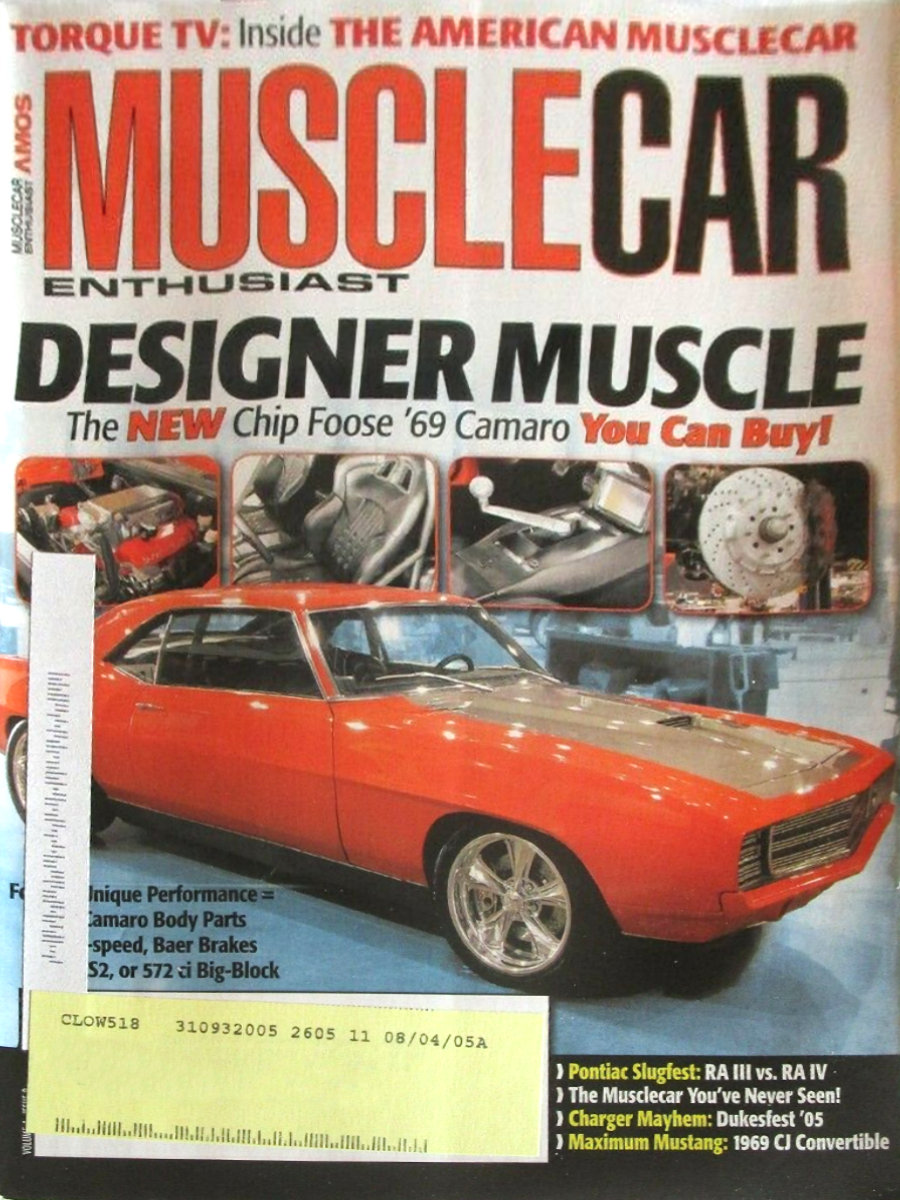 Muscle Car Enthusiast Sept September 2005